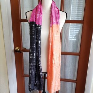 Ann Taylor 100% Silk scarf 72×24